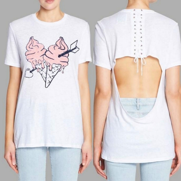 ZOE KARSSEN ice cream loose fit tee - Picture 1 of 14